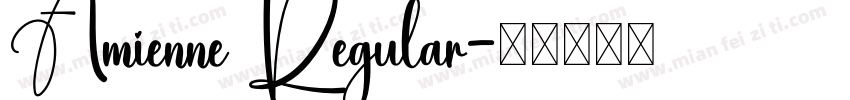 Amienne Regular字体转换
